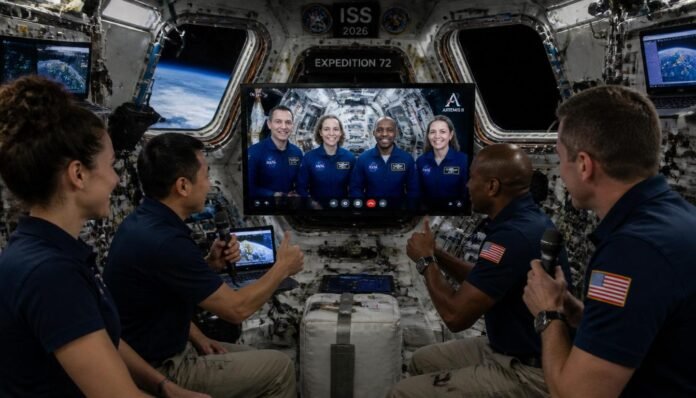 International Space Station Crew Successfully Connects With Artemis II Astronauts During Busy Research Mission in 2026